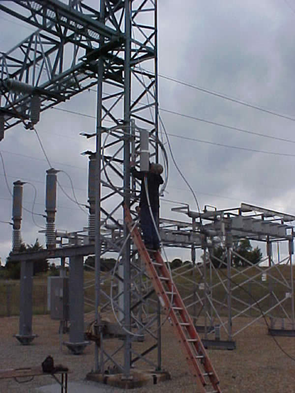 OPGW work performed in 2006 for KAMO POWER in Oklahoma.