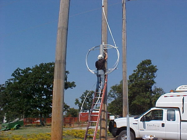 OPGW work performed in 2006 for KAMO POWER in Oklahoma.