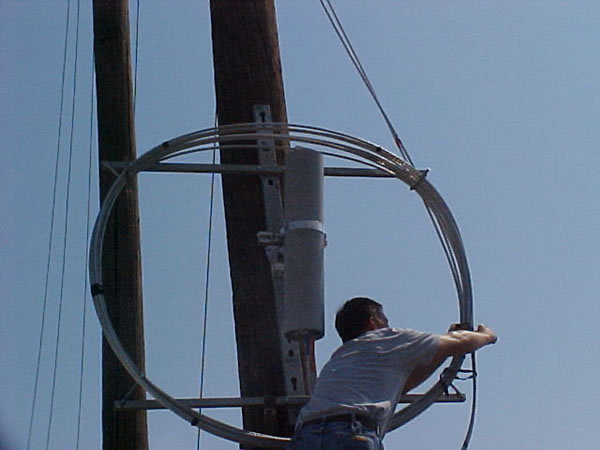 OPGW work performed in 2006 for KAMO POWER in Oklahoma.