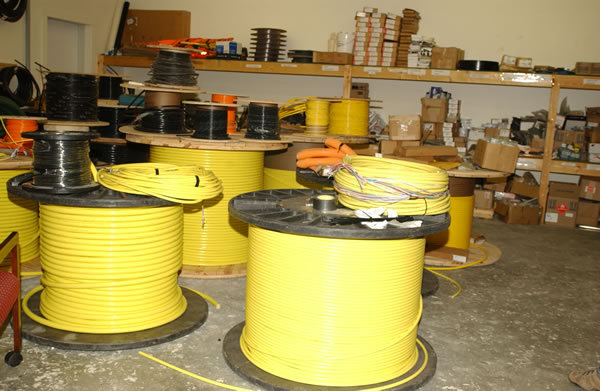 Some of our fiber cable stock