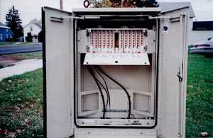 After: building termination box in a remote cabinet 