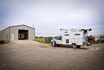 Warehouse & Bucket Truck